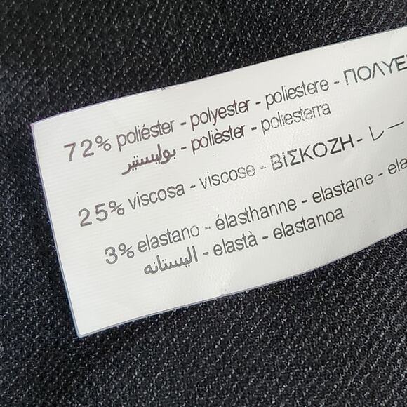 Zara men's bomber jacket black button front size M - Picture 7 of 9